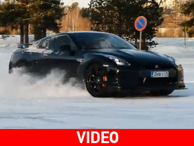 Σούπερ θέαμα: Με Nissan GT-R στο χιόνι…